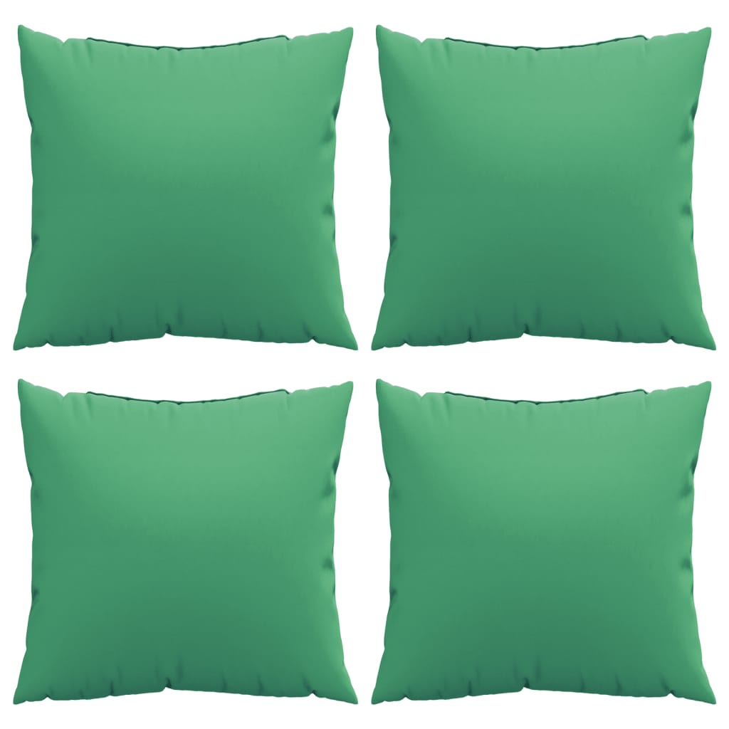 Zierkissen 4 Stk. Grün 40x40 cm Stoff