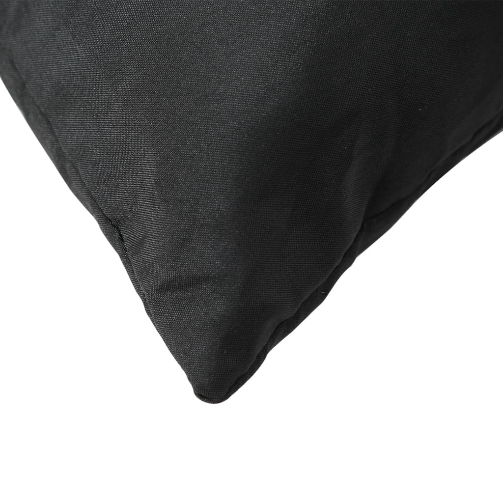 Zierkissen 4 Stk. Schwarz 40x40 cm Stoff