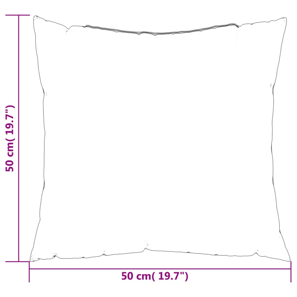 Zierkissen 4 Stk. Anthrazit 50x50 cm Stoff