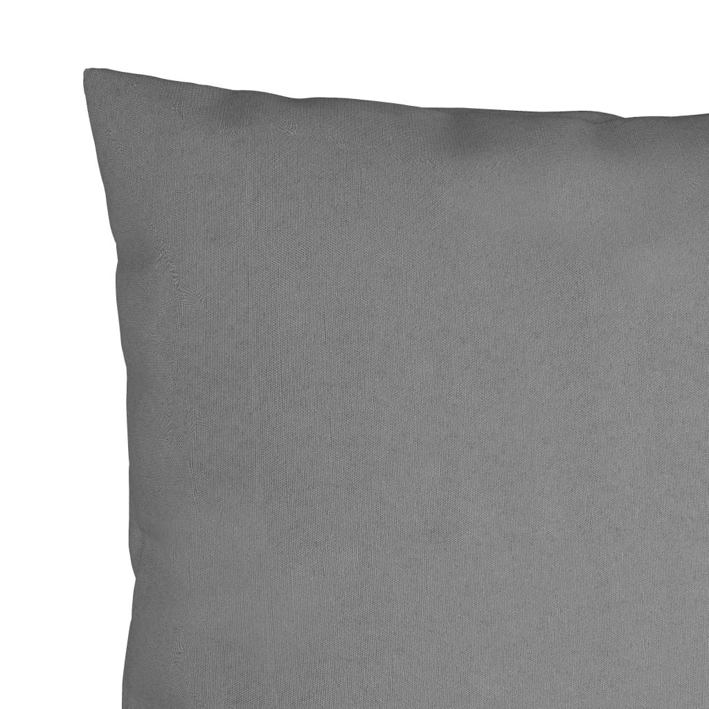 Sofakissen 4 Stk. Grau 50x50 cm Stoff