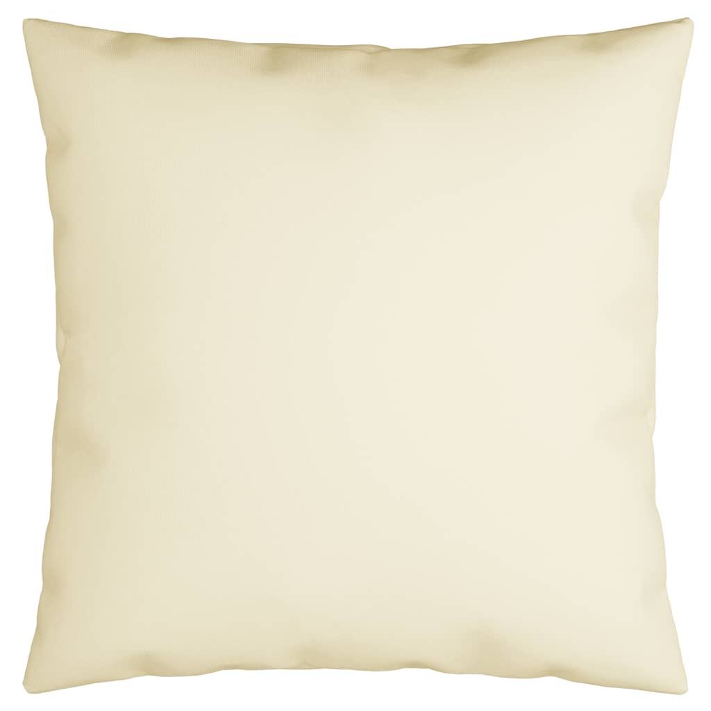 Sofakissen 4 Stk. Cremeweiß 50x50 cm Stoff