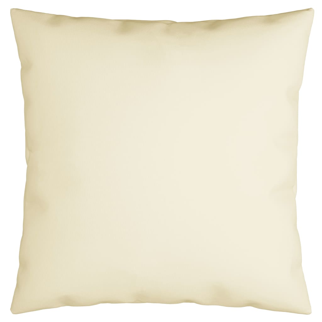 Sofakissen 4 Stk. Cremeweiß 60x60 cm Stoff