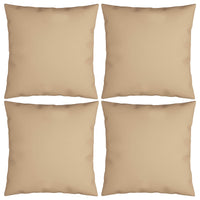 Thumbnail for Sofakissen 4 Stk. Beige 60x60 cm Stoff