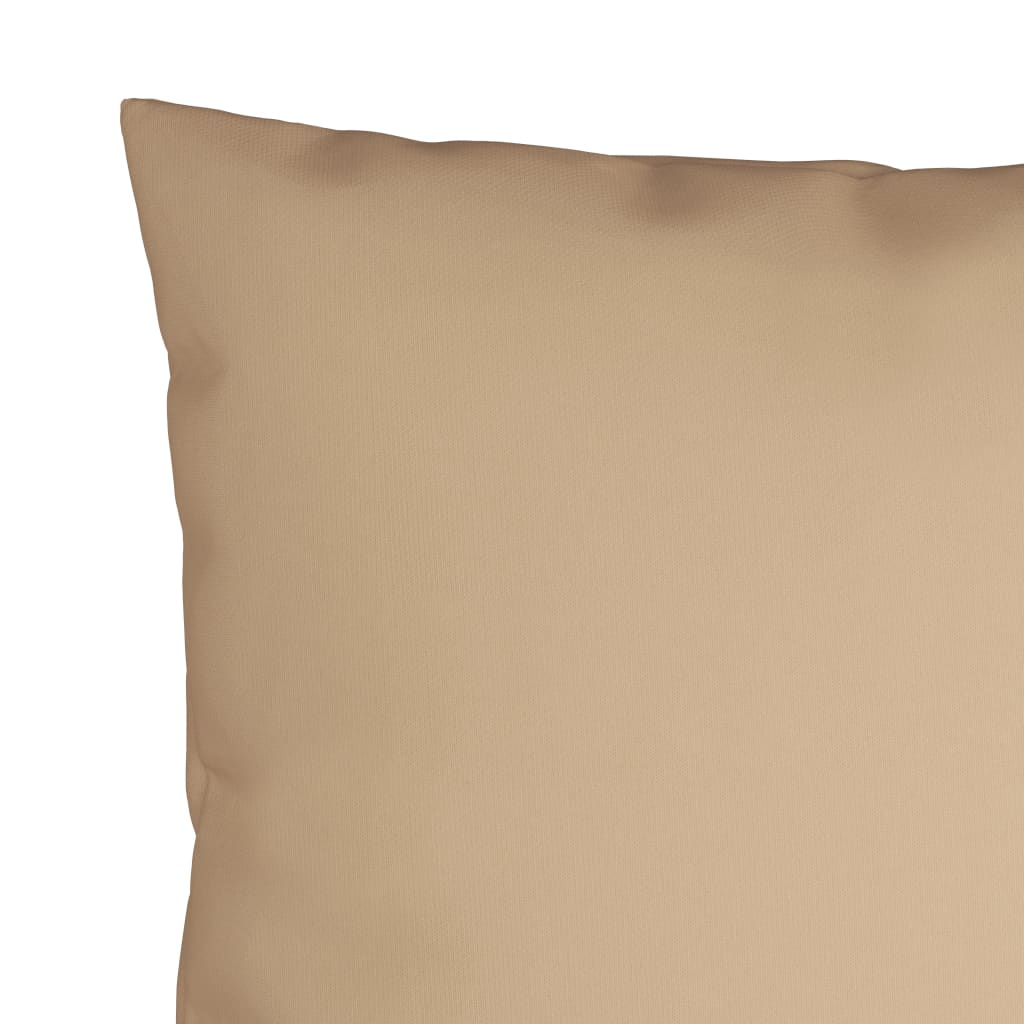 Sofakissen 4 Stk. Beige 60x60 cm Stoff