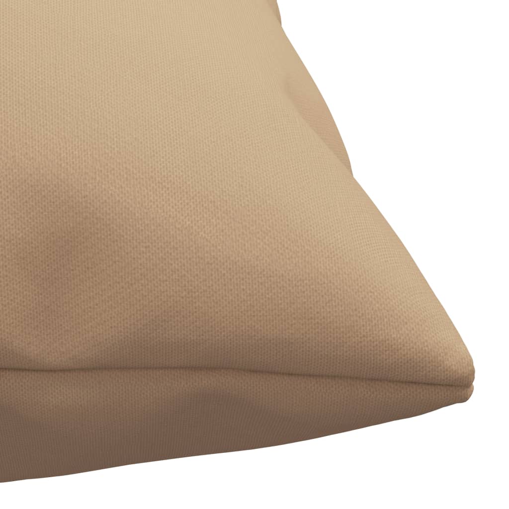 Sofakissen 4 Stk. Beige 60x60 cm Stoff