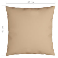 Thumbnail for Sofakissen 4 Stk. Beige 60x60 cm Stoff