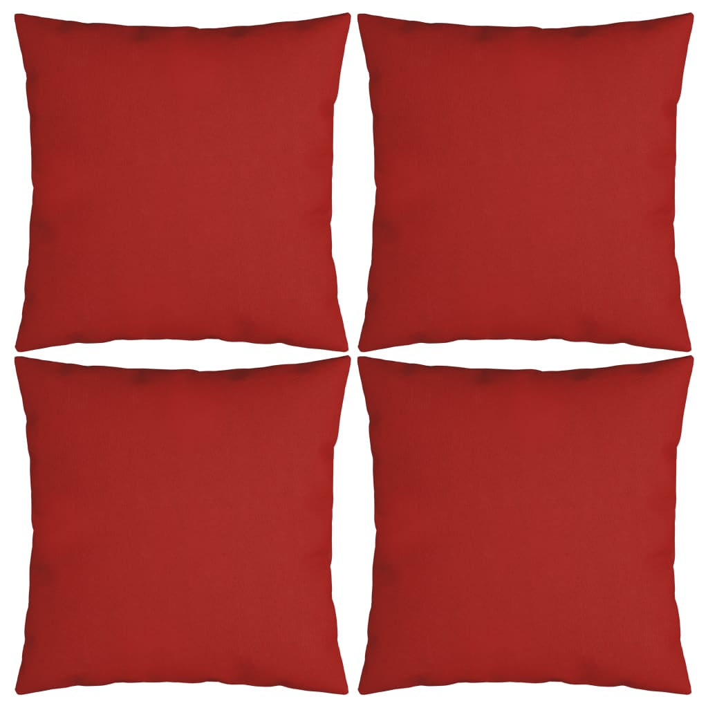 Sofakissen 4 Stk. Rot 60x60 cm Stoff