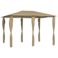 Thumbnail for Pavillon mit Pfostenabdeckungen 3x4x2,6 m Taupe 160 g/m²