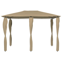 Thumbnail for Pavillon mit Pfostenabdeckungen 3x4x2,6 m Taupe 160 g/m²