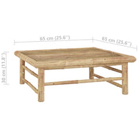 Thumbnail for 2-tlg. Garten-Lounge-Set mit Dunkelgrauen Kissen Bambus