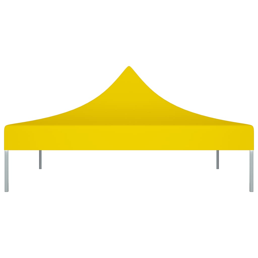 Partyzelt-Dach 3x3 m Gelb 270 g/m²