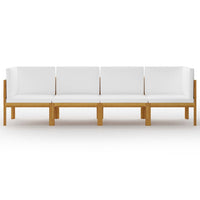 Thumbnail for 4-Sitzer-Gartensofa mit Kissen Massivholz Akazie
