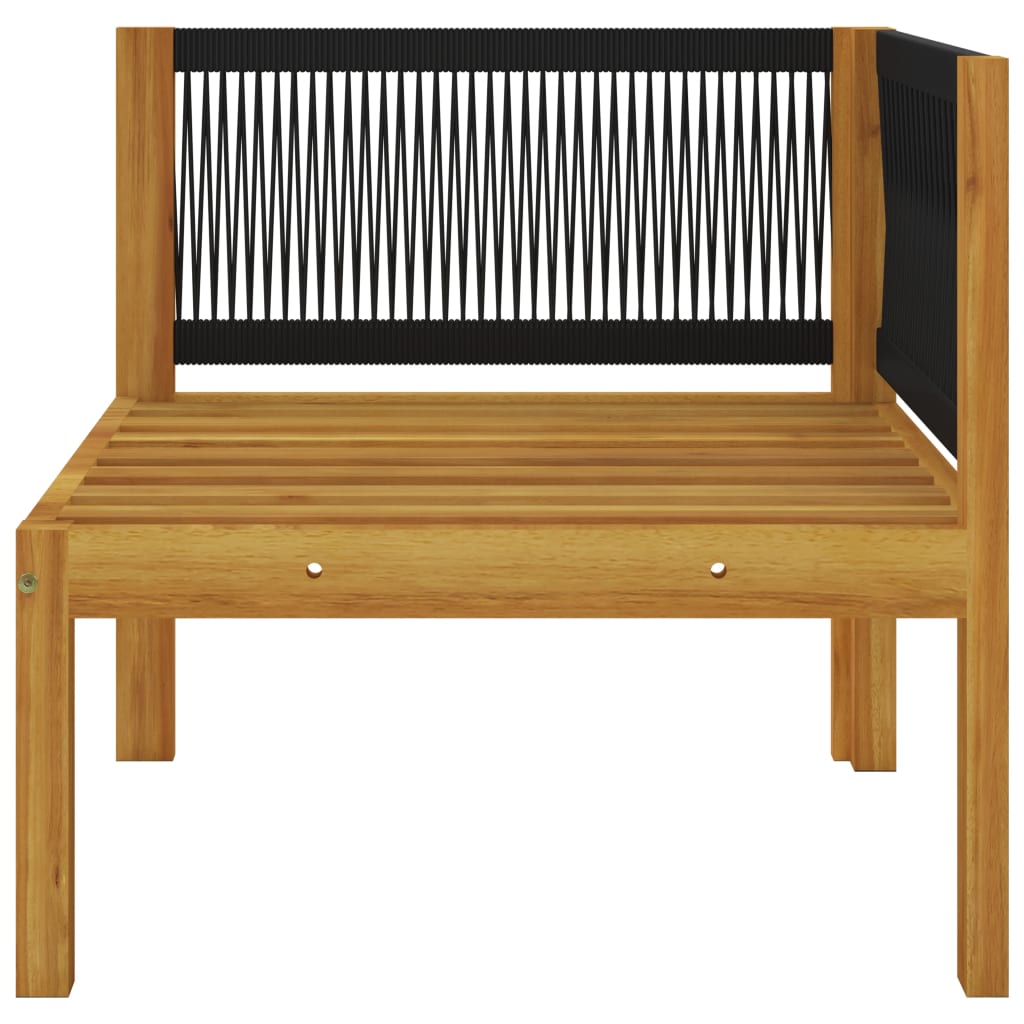 8-tlg. Garten-Lounge-Set mit Kissen Cremeweiß Massivholz Akazie