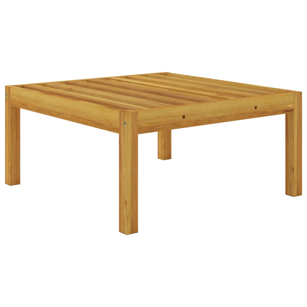 11-tlg. Garten-Lounge-Set mit Kissen Cremeweiß Massivholz Akazie