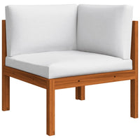 Thumbnail for Garten-Ecksofa mit Auflagen Massivholz Akazie