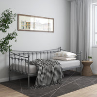 Thumbnail for Schlafsofa Bettgestell Grau Metall 90x200 cm