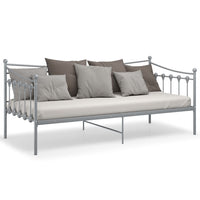 Thumbnail for Schlafsofa Bettgestell Grau Metall 90x200 cm
