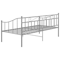 Thumbnail for Schlafsofa Bettgestell Grau Metall 90x200 cm