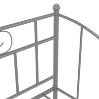 Thumbnail for Schlafsofa Bettgestell Grau Metall 90x200 cm