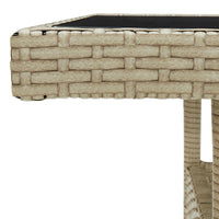 Thumbnail for 5-tlg. Garten-Essgruppe Poly Rattan und Glas Beige