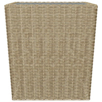 Thumbnail for 3-tlg. Bistro-Set Poly Rattan und Hartglas Beige