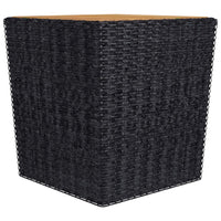 Thumbnail for 3-tlg. Bistro-Set Poly Rattan und Akazienholz Schwarz