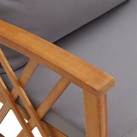 Thumbnail for 3-tlg. Garten-Lounge-Set mit Auflagen Massivholz Akazie
