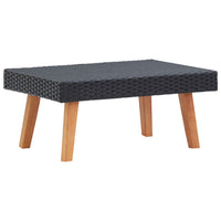 Thumbnail for 5-tlg. Garten-Lounge-Set mit Auflagen Poly Rattan Schwarz