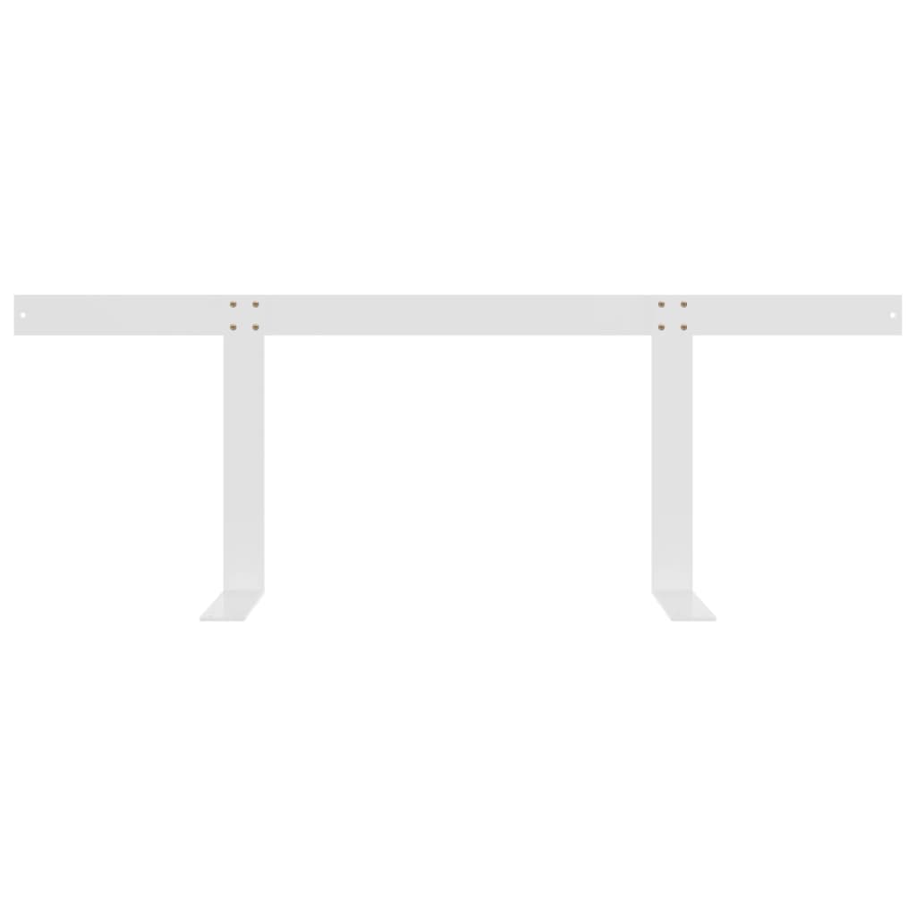 Rückenlehne für Palettensofa Weiß 110 cm Eisen