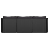Thumbnail for 8-tlg. Garten-Lounge-Set mit Kissen Poly Rattan Schwarz