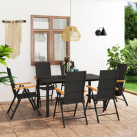 Thumbnail for 7-tlg. Garten-Essgruppe Schwarz und Braun