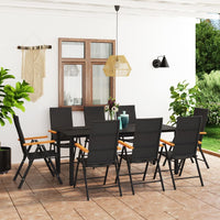 Thumbnail for 9-tlg. Garten-Essgruppe Schwarz und Braun