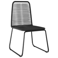 Thumbnail for 5-tlg. Garten-Essgruppe PVC Rattan Schwarz
