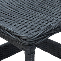 Thumbnail for 3-tlg. Garten-Lounge-Set mit Auflagen Poly Rattan Dunkelgrau