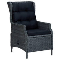 Thumbnail for 3-tlg. Garten-Lounge-Set mit Auflagen Poly Rattan Dunkelgrau
