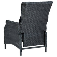 Thumbnail for 3-tlg. Garten-Lounge-Set mit Auflagen Poly Rattan Dunkelgrau