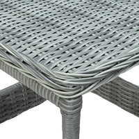 Thumbnail for 3-tlg. Garten-Lounge-Set mit Auflagen Poly Rattan Hellgrau
