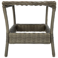 Thumbnail for 3-tlg. Garten-Lounge-Set mit Auflagen Poly Rattan Braun