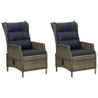 Thumbnail for 3-tlg. Garten-Lounge-Set mit Auflagen Poly Rattan Braun