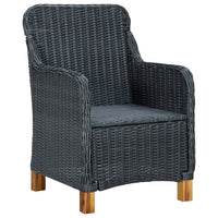 Thumbnail for 3-tlg. Garten-Lounge-Set mit Auflagen Poly Rattan Dunkelgrau