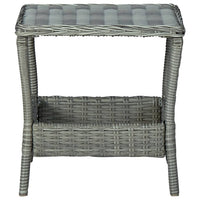 Thumbnail for 3-tlg. Garten-Lounge-Set mit Auflagen Poly Rattan Hellgrau