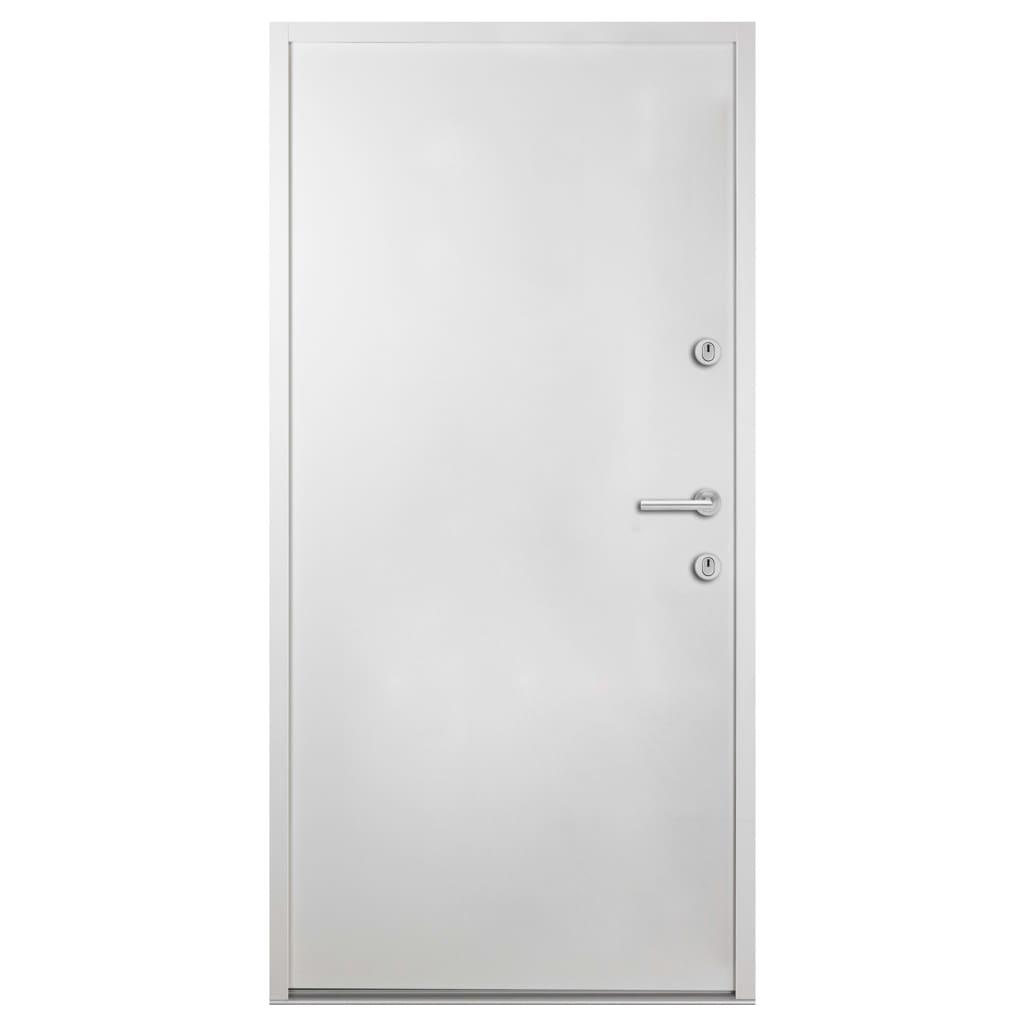 Haustür Aluminium Weiß 100x200 cm