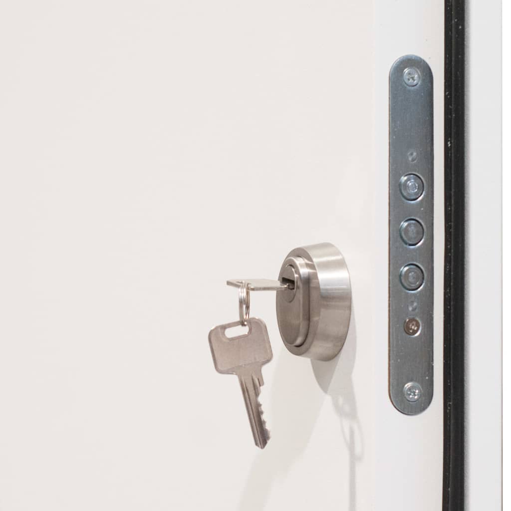 Haustür Aluminium Weiß 100x200 cm