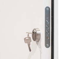 Thumbnail for Haustür Aluminium Weiß 100x200 cm