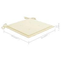 Thumbnail for Garten-Essstühle mit Kissen 2 Stk. Massivholz Akazie