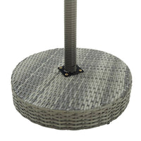 Thumbnail for 3-tlg. Gartenbar-Set mit Kissen Poly Rattan Grau