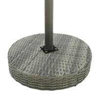 Thumbnail for 3-tlg. Gartenbar-Set mit Kissen Poly Rattan Grau