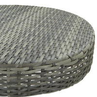 Thumbnail for 3-tlg. Gartenbar-Set mit Kissen Poly Rattan Grau