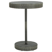 Thumbnail for 5-tlg. Gartenbar-Set Poly Rattan Grau