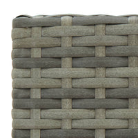 Thumbnail for 5-tlg. Gartenbar-Set Poly Rattan Grau